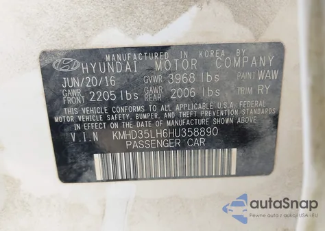 2017 Hyundai Elantra Gt из США, поврежденный, VIN KMHD35LH6HU358890